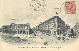 TORINO TURIN GRAND HOTEL SUISSE TERMINUS ITALIA - Bares, Hoteles Y Restaurantes