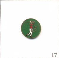 Pin's Sport - Golf / Golfeur En Action. Non Estampillé. EGF. T929-17 - Golf