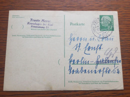 30427 BRD Ganzsache Stationery Entier Postal P 31 Von Kronshagen über Kiel Landpostamt - Cartoline - Usati
