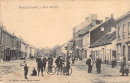 Belgique - Bourg Léopold - Rue Royale - Ph. Mahieu Photo - Animé - Vélo - Carte Postale Ancienne - Lüttich