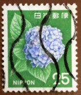 Japan 1972 Hortensia Hydrangea 25Y - Used - Used Stamps