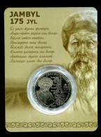KAZAKHSTAN: Coin Cu-Ni 100 Tenge JAMBYL 175 Years 2021 BU Blister - Kazakhstan