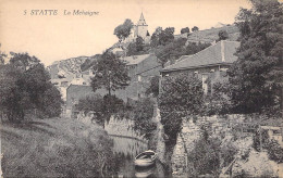 Belgique - Statte - La Mehaigne - Rivière - Barque - Clocher - Carte Postale Ancienne - Huy
