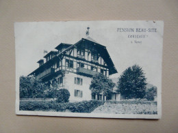 CPA SUISSE : PENSION BEAU-SITE - CORSEAUX - VEVEY - Corseaux