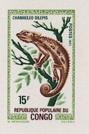CONGO Reptile, Reptiles, Iguane Yvert N° 291 Neuf Sans Charniere. MNH ** NON DENTELE - Sonstige & Ohne Zuordnung