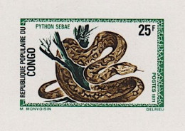 CONGO Reptile, Reptiles, Serpents, Serpent Yvert N° 293 Neuf Sans Charniere. MNH ** NON DENTELE - Slangen