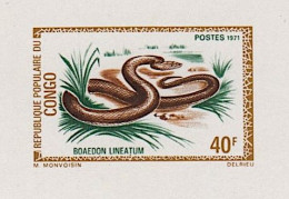 CONGO Reptile, Reptiles, Serpents, Serpent Yvert N° 295 Neuf Sans Charniere. MNH ** NON DENTELE - Slangen