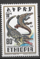 ETHIOPIE Reptile, Reptiles, Crocodile.  Yvert N° 821. Neuve Sans Charniere. MNH ** - Sonstige & Ohne Zuordnung