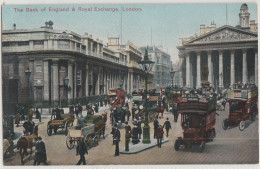 LONDON - THE BANK OF ENGLAND - ROYAL EXCHANGE - River Thames