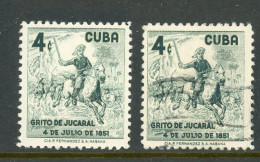 Cuba MH And USED 1957 - Nuevos
