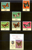 Panama 1968 Butterflies 6V +1S/S MNH - Panama