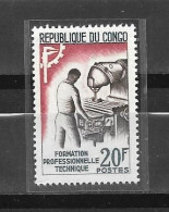 Congo 1964 Formation Professionnelle N° 160 ** - Neufs