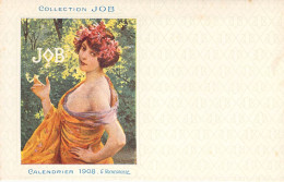 Illustrateur - Calendrier 1908 G. Rochegrosse - Collection Job - Femme Qui Fume - Carte Postale Ancienne - Sonstige & Ohne Zuordnung