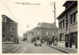 HORNU - Quatre Pavés - Vue De La Rue De La Fontaine -  Photo Carte - Boussu