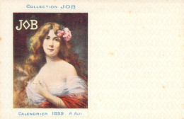 Illustrateur - Calendrier 1899- A. Asti. - Collection Job - Femme Qui Fume - Carte Postale Ancienne - Autres & Non Classés