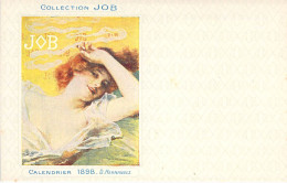 Illustrateur - Calendrier 1898 - D. Hernandez  - Collection Job - Femme Qui Fume - Carte Postale Ancienne - Otros & Sin Clasificación