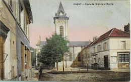 ++ 93 ++ Seine Saint Denis - Dugny - Place De L' Eglise Et Mairie - Dugny