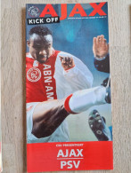 Programme Ajax - PSV - 21.12.1997 - Holland - Program - Football - Habillement, Souvenirs & Autres