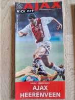 Programme Ajax - SC Heerenveen - 7.5.1998 - KNVB Cup - Holland - Program - Football - Habillement, Souvenirs & Autres