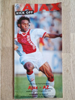 Programme Ajax - AZ Alkmaar - 9.9.1998 - Holland - Program - Football - Habillement, Souvenirs & Autres