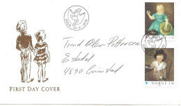 Norge Norway 1979 International Year Of The Child., Mi 793-794, FDC - Lettres & Documents