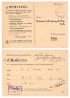 1941 Feldpost, Militaria - Basel (french Bale) Switzerland - Medical Prescription - Poststempel