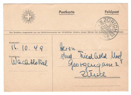 Feldpost, Militaria - Zurich, Switzerland - Postcard - Abstempelungen