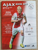 Programme Ajax - PSV Eindhoven - 24.8.2014 - Holland - Program - Football - Nicolai Boilesen - Habillement, Souvenirs & Autres