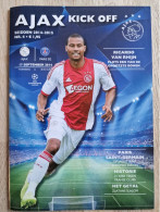 Programme Ajax - Paris St Germain - 17.9.2014 - UEFA Champions League - Holland - Program - Football - Ricardo Van Rhijn - Habillement, Souvenirs & Autres
