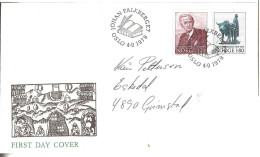 Norge Norway 1979 Johan Falkberget, Writer, Mi 797-798, FDC - Briefe U. Dokumente