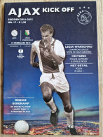 Programme Ajax - Legia Warschau - 19.2.2015 - UEFA Europa League - Holland - Program - Football - Dennis Bergkamp - Habillement, Souvenirs & Autres