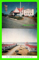 STE-LUCE SUR MER, QUÉBEC - AUBERGE STE-LUCE - 2 MULTIVUES - LORENZO AUDET ENR. ÉDITEUR No 122 - CIRCULÉE EN 1963 - - Rimouski