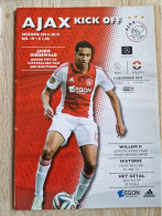 Programme Ajax - Willem II - 6.12.2014 - Holland - Program - Football - Jairo Riedewald - Habillement, Souvenirs & Autres