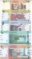 SUDAN 1 2 5 10 20 POUNDS 2006 2017 P-71 72 73 74 UNC SET - Sudan