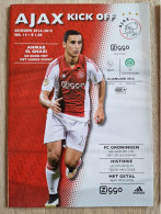 Programme Ajax - FC Groningen - 16.1.2015 - Holland - Program - Football - Anwar El Ghazi - Habillement, Souvenirs & Autres