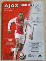 Programme Ajax - Excelsior Rotterdam - 8.3.2015 - Holland - Program - Football - Kenny Tete - Habillement, Souvenirs & Autres