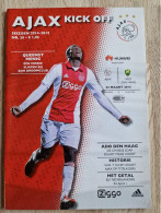 Programme Ajax - ADO Den Haag - 22.3.2015 - Holland - Program - Football - Queensy Menig - Habillement, Souvenirs & Autres