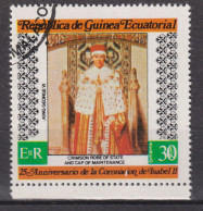 1978 Äquatorial-Guinea, Yt:GQ PA115-F°,King George VI In Coronation Robes,  Elizabeth II, 25th Coronation (VI) - Guinée Equatoriale