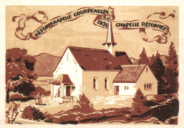 Courrendlin - Reform Kapelle 1930 , La Chapelle Réformée - Cpa Illustrateur Souvenir - Suisse Switzerland - Courrendlin