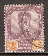 Malaya (Johore) - Scott #60a - Used - Pencil On Reverse - SCV $11.00 - Johore