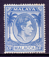 Malaya (Malacca) - Scott #25 - MH - Toning Spot At Top - SCV $7.50 - Malacca