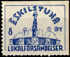 SUÈDE / SWEDEN - Local Post ESKILSTUNA 8öre Blue (imperf Top & Right) - Mint NH** - Lokale Uitgaven