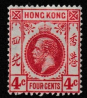 23-059 Hong Kong 1921 King George V. Definitive Wmk Mult. Script CA Mi 116 MNH ** - Ungebraucht