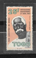 Togo-Poste  N° 332 ** Portrait Du Père Augusto De Souza - Autres & Non Classés