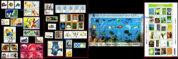 Ref. BR-Y1998 BRAZIL 1998 - ALL STAMPS ISSUED, **FREE SHIPPING**, FULL YEAR, SC# 2662A~2703 EXCEPT REG., MNH, 111V - Annate Complete