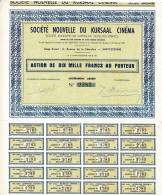 Titre De 1955 - Société Nouvelle Du Kursaal Cinéma - - Casinos