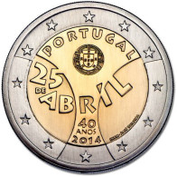 Portugal  2014  2 Euros  25 Abril  Nueva  New  SC - Portugal