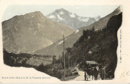 73 BOZEL LES GLACIERS DE LA VANOISE CARTE AVANT 1900 COLORISEE EDITEUR DUCLOZ 82 - Bozel