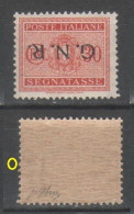 ITALIA 1944 - GNR - Segnatasse 30 C. Soprastampa Verona Capovolta ** - Firmato              (g8202) - Postage Due