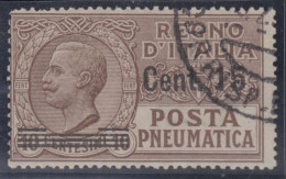 ITALIA - Posta Pneumatica Serie "Leoni"  Sassone N. 4 - Usato - Poste Pneumatique